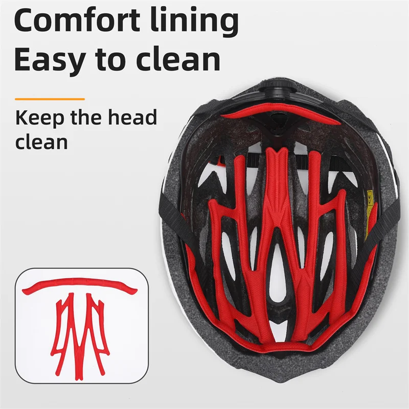 WEST RADFAHREN Ultraleicht Radfahren Helm Integrierte Form MTB Rennrad – Immagine 4