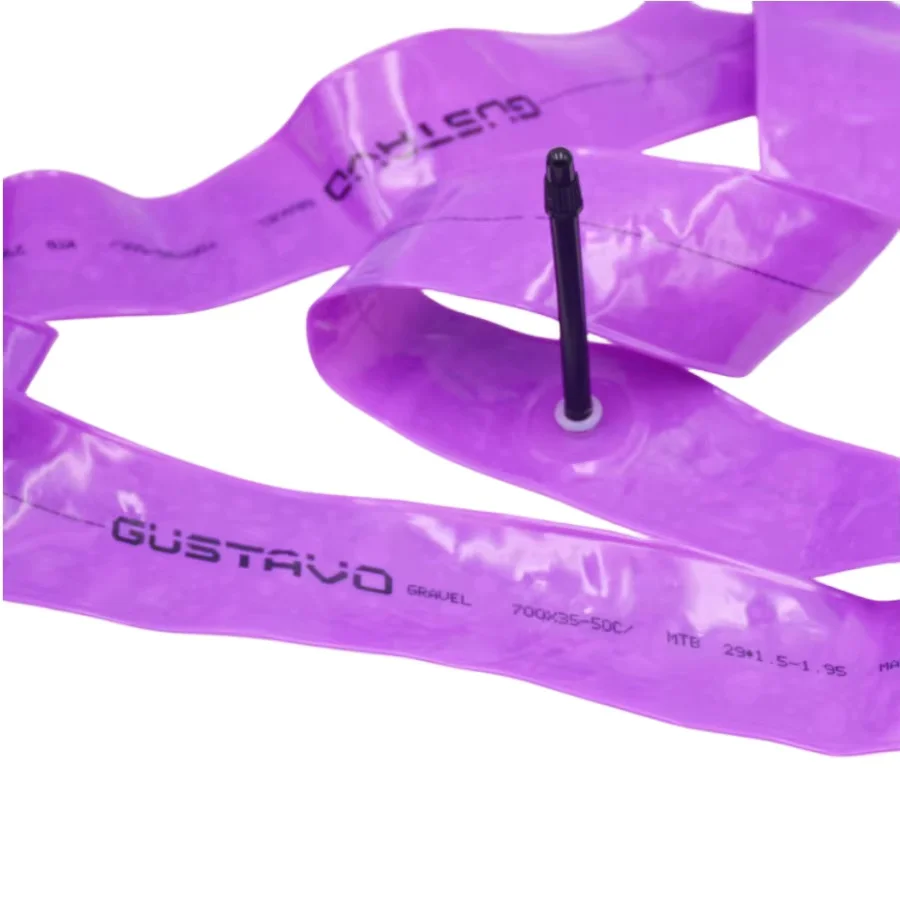 GUSTAVO TPU Rennrad-Schlauch 700c X 35-50c Fahrradschlauch 45/65mm – Immagine 3