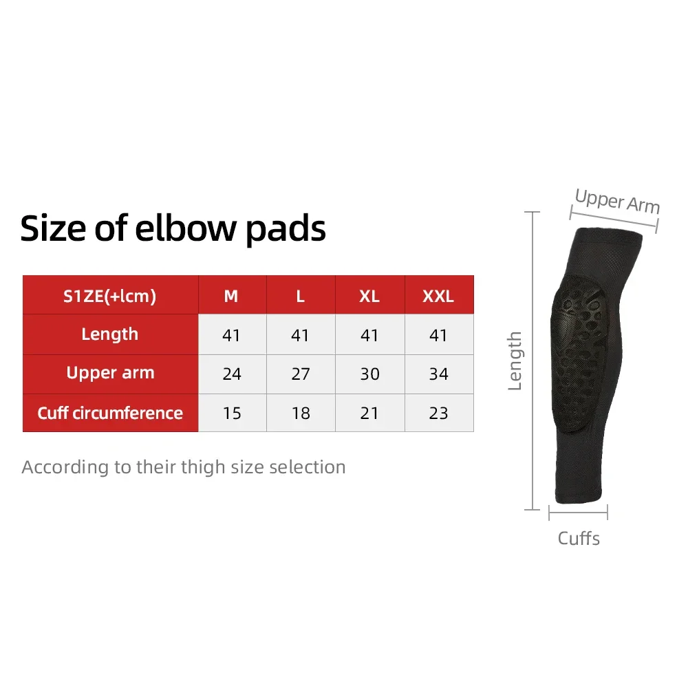 Sommer Motorrad Fahrrad Knie Pads Ellenbogen Protector Elastische – Bild 5