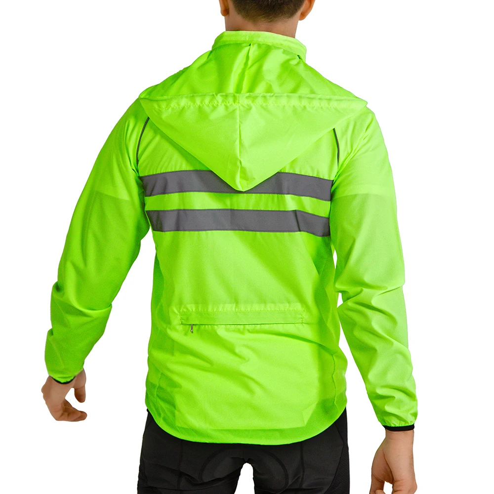 WOSAWE Radfahren Windjacke Männer Packbare Winddichte Reflektierende – Image 4