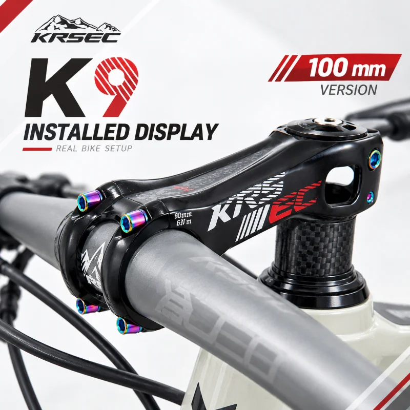 MTB Fahrrad-Vorbau 3D-Geschmiedete Aluminiumlegierung Negativ 20 Grad – Immagine 5