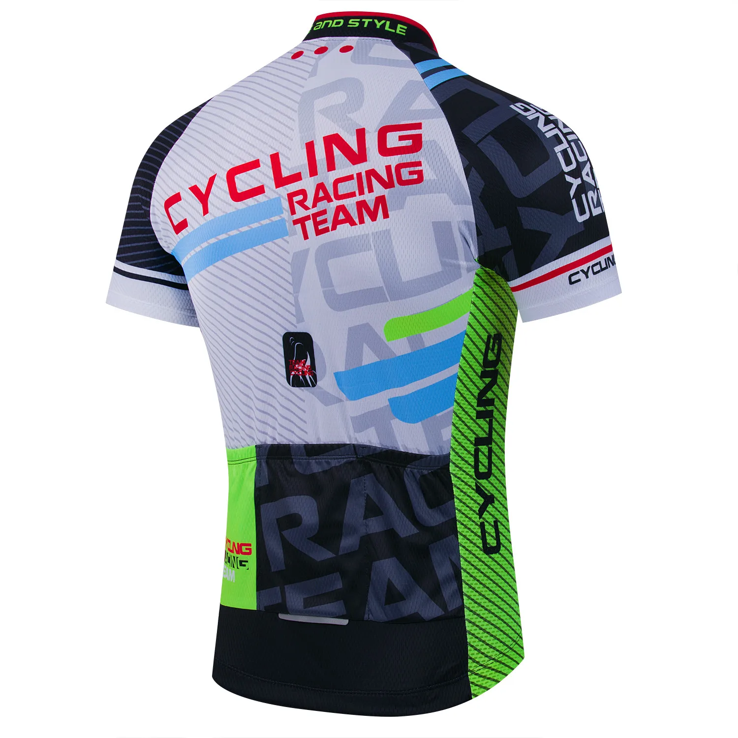 Herren Kurzarm-Fahrradtrikot Sommer-Radsport MTB Bike T-Shirt – Immagine 4