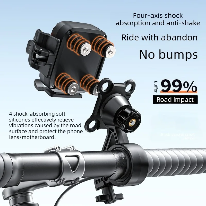 Fahrrad- und Motorrad-Handyhalterung, [1-Sekunden-Verriegelung – Bild 4