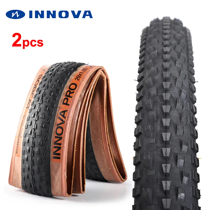 INNOVA Fahrradreifen 29 27,5 26x1,95 120TPI Mountainbike-Reifen MTB ultraleichte Fahrradreifen Pneu (2 Stück)