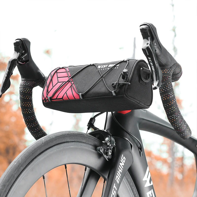 WEST BIKING Fahrrad-Lenkertasche, helle, bunte, reflektierende – Bild 5
