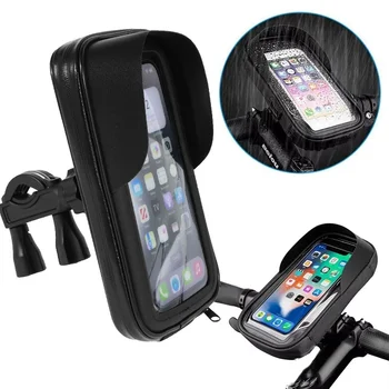 360 ° Drehbarer Fahrrad- und Motorrad-GPS-Navigationshalter, wasserdicht, multifunktionale Handyhalterung
