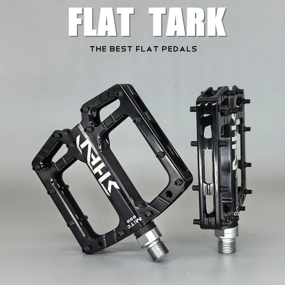 Ultraleichte Flat-Foot-Mountainbike-Pedale MTB CNC Aluminiumlegierung Versiegelte 3-Lager Anti-Rutsch