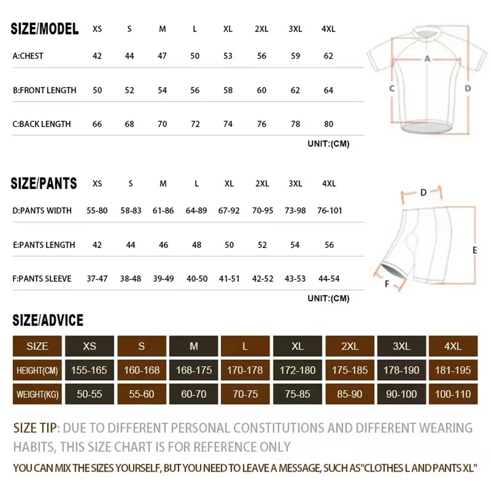 Jugend Fahrrad hemden Männer Sommer Kurzarm Rad trikot Set MTB Maillot – Image 6
