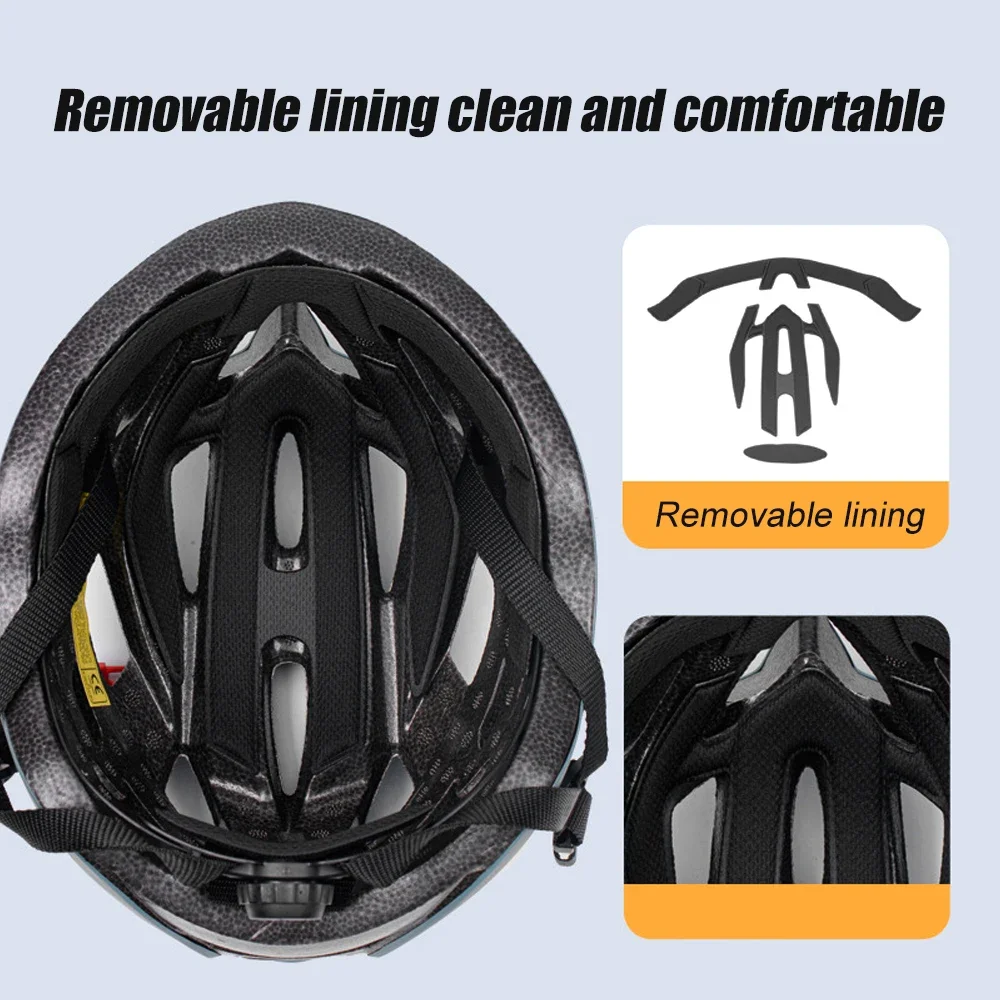 Fahrradhelm für Erwachsene Männer Frauen mit verkürzter Passform 58-62 – Immagine 5