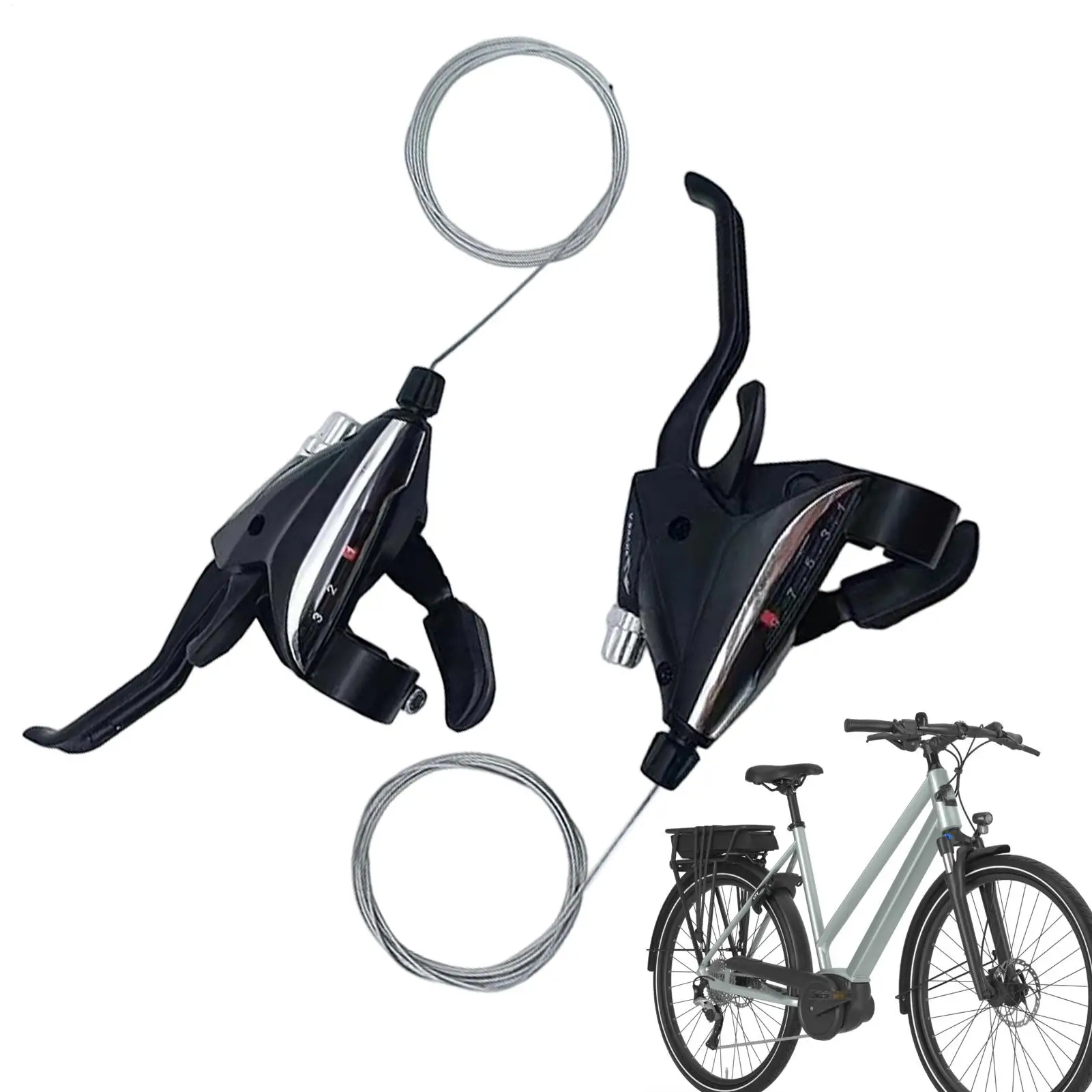 Mountainbike-Schaltwerk-Verbindung, Finger-Schalthebel, 3x9-Gang-Fahrrad-Schalthebel, Bremshebel