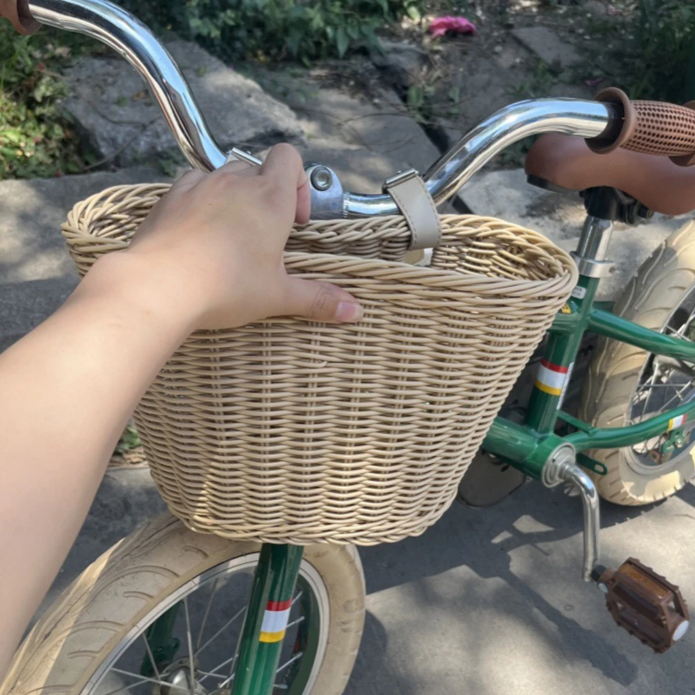 Fahrradkorb mit Vorderlenker, multifunktional, traditioneller – Immagine 5