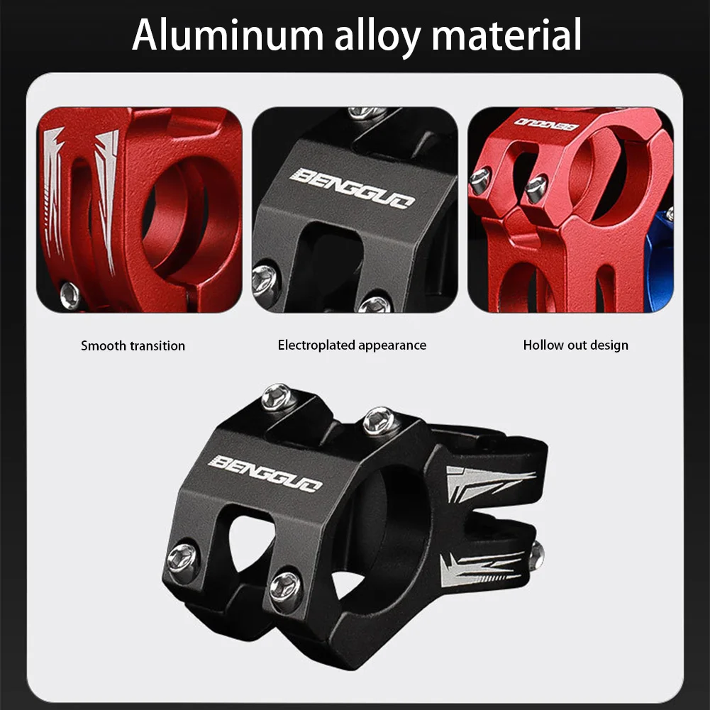 MTB Fahrrad Vorbau 31,8mm kurze Lenker Vorbau Aluminium legierung – Immagine 5