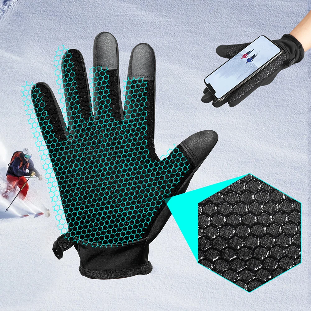 Winter-Motorradhandschuhe, thermischer Touchscreen, winddicht – Bild 4