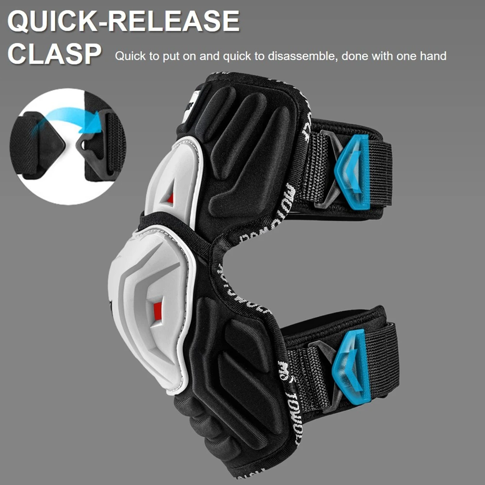 Knie Ellenbogen Schutz Pads Motorrad Motocross Skating (4 Stück) – Bild 5