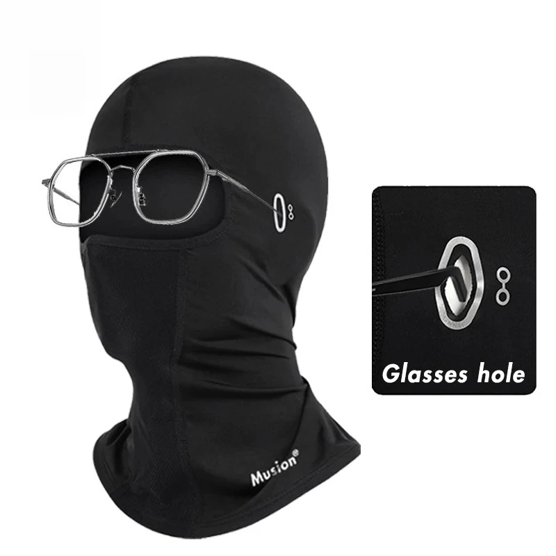 Balaclava Vollgesichtsmaske Fahrradhelm mit Brillenloch Motorrad – Image 4