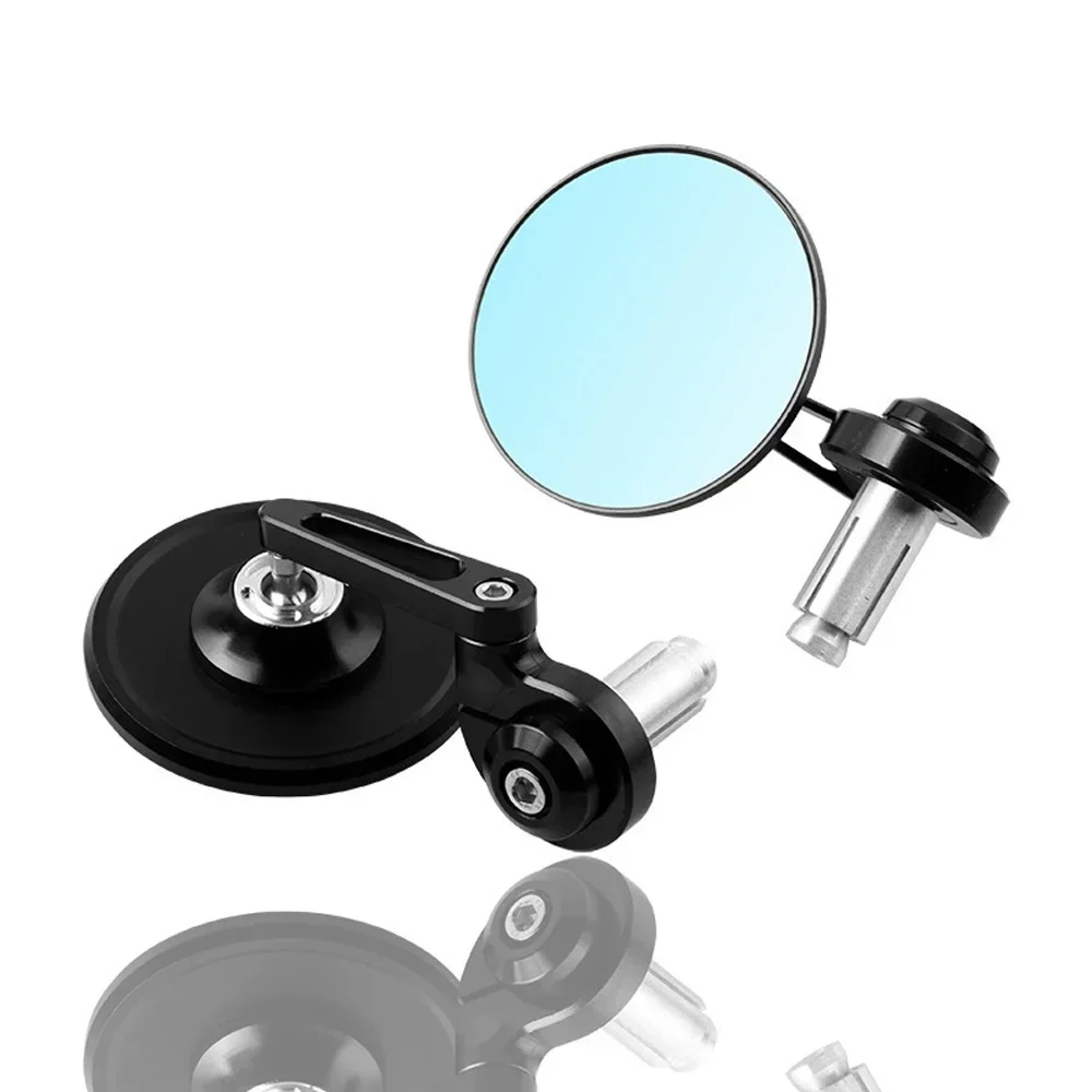 Motorradspiegel aus Aluminium für Lenkerende 7/8" 22MM Seitlich Verstellbare Rückspiegel