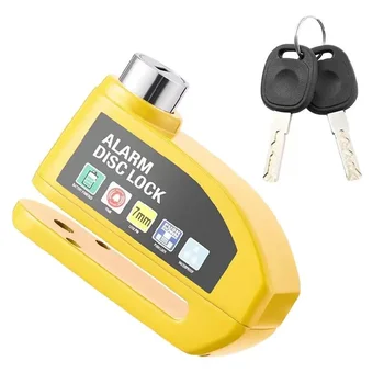 Motorrad-Fahrradschloss mit Alarm, Sicherheitsschloss, Fahrradschloss, Schutz, Aluminiumlegierung