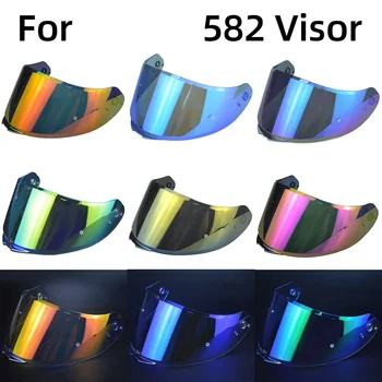 Motorradzubehör Helmvisier für 582-Motorradzubehör Teile Glas galvanisierte Linsen