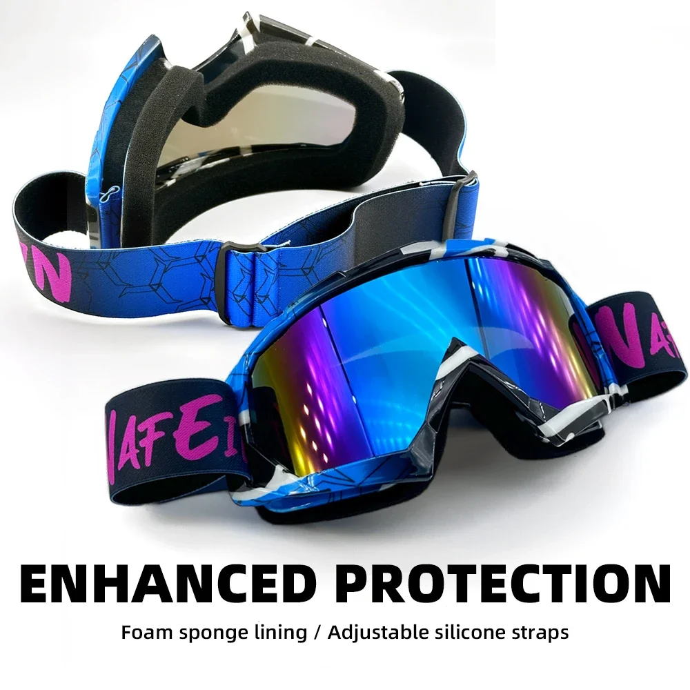 Winddichte, sanddichte Motorrad-Taktikbrille, explosionsgeschützte Schutzbrille für Motocross, Skifahren