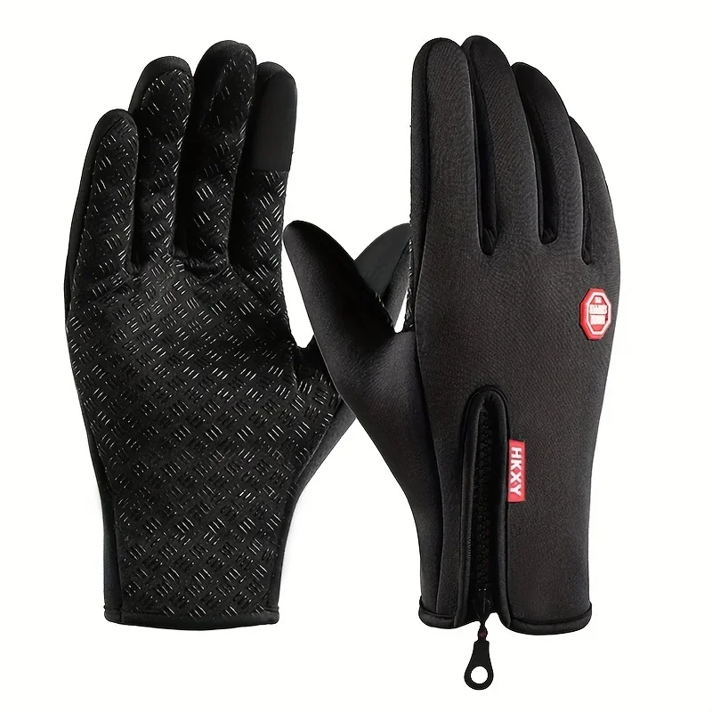 Winterhandschuhe für Damen und Herren, Touchscreen-fähig, warm, für Outdoor-Aktivitäten, Radfahren
