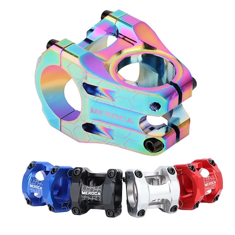 MEROCA MTB Vorbau 31,8 x 35 mm hochfester kurzer Lenkervorbau – Immagine 6