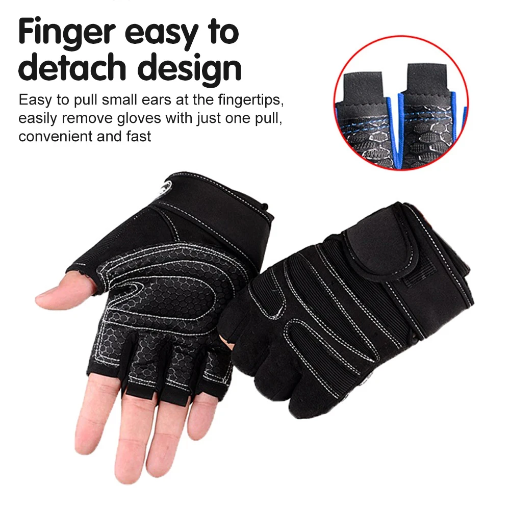 Trainingshandschuhe für Männer und Frauen, Halbfinger-Handschuh – Bild 4