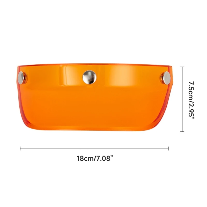 3 Druckknopf-Helmvisier, universelles winddichtes – Image 3