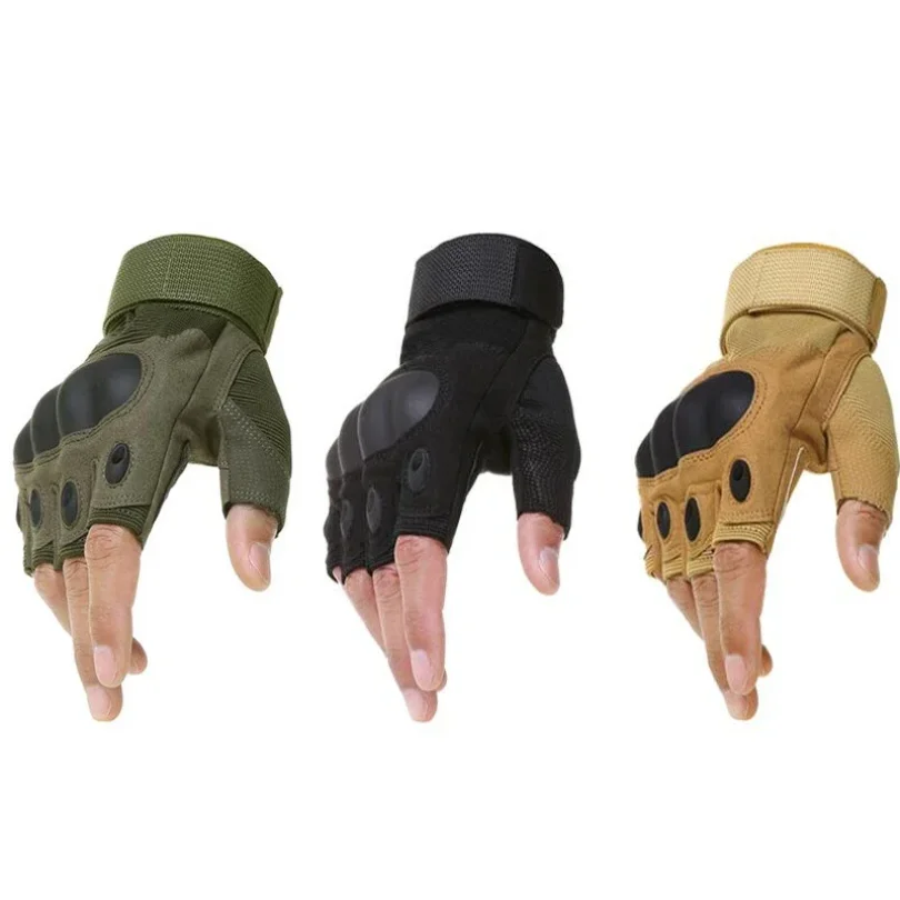 Halbfinger-Fahrradhandschuhe für Herren, Outdoor-Sport, Motorrad, Fahrrad, rutschfest, verschleißfest