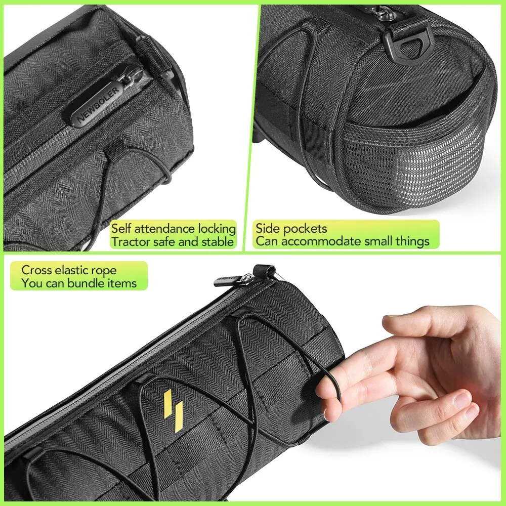 NEWBOLER Neue Lenkertasche Fahrradtaschen Rahmen Packtasche – Bild 4