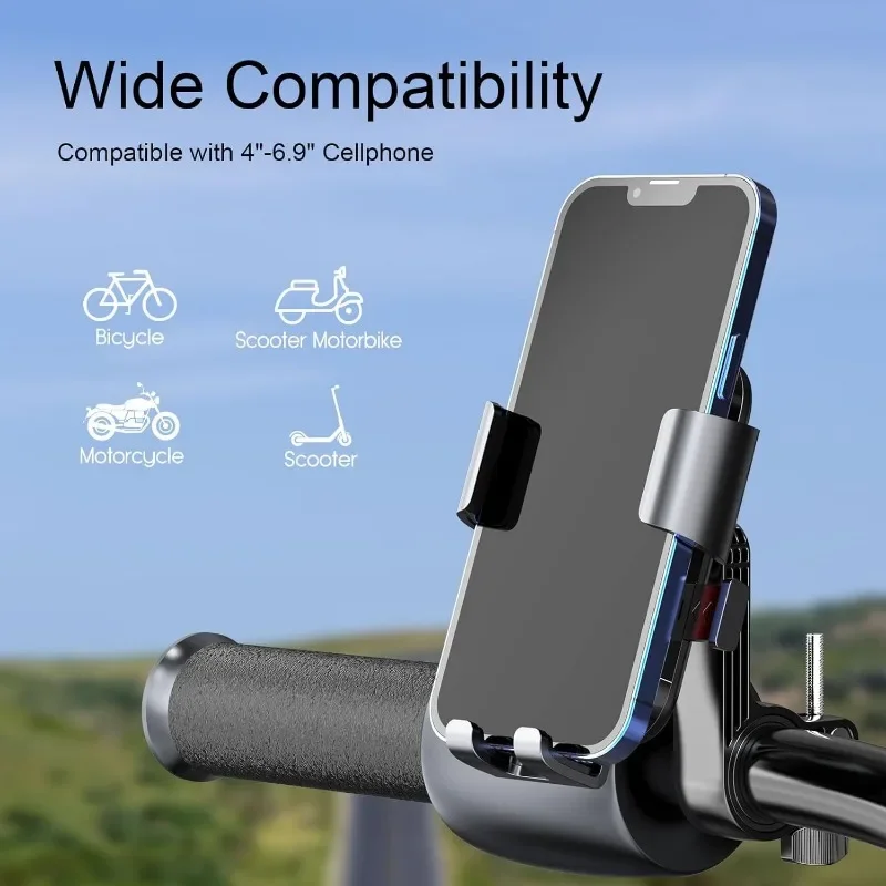 Fahrrad- und Motorrad-Handyhalterung für Lenker – Image 3
