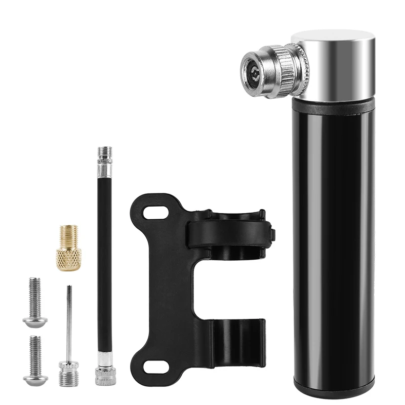 Mini Fahrrad Pumpe Schrader Presta Ventil MTB Rennrad Pumpe Aluminium – Bild 6