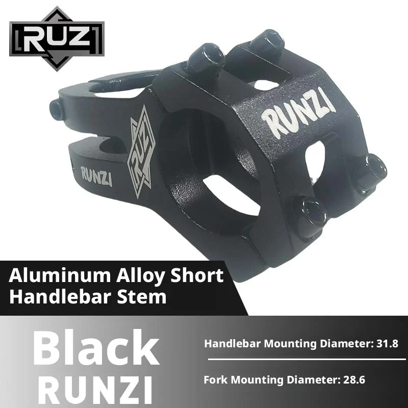 MTB Power Mountain Road Bike Fahrradzubehör Vorbau Lenker Kurzer Downhill-Vorbau 31,8mm Aluminiumlegierung