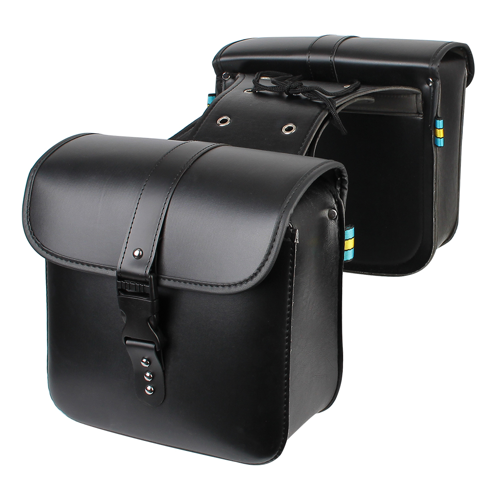 Motor Heck gepäck Koffer Motorrad Reiten Reise Tank Tasche Seiten gepäck Sattel tasche Pu Leder Motorrad