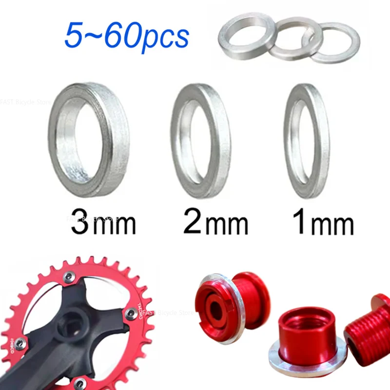 Fahrrad Kettenrad Schraube Unterlegscheibe Kettenblatt Kurbel Blot Spacer 1mm 2mm 3mm Dichtung Kurbelgarnitur