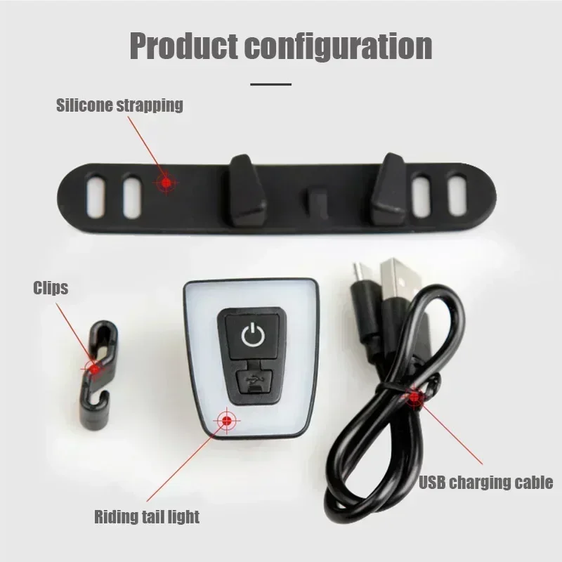 Fahrrad Lichter USB Aufladbare Taschenlampe Für Fahrrad Rücklicht – Bild 4