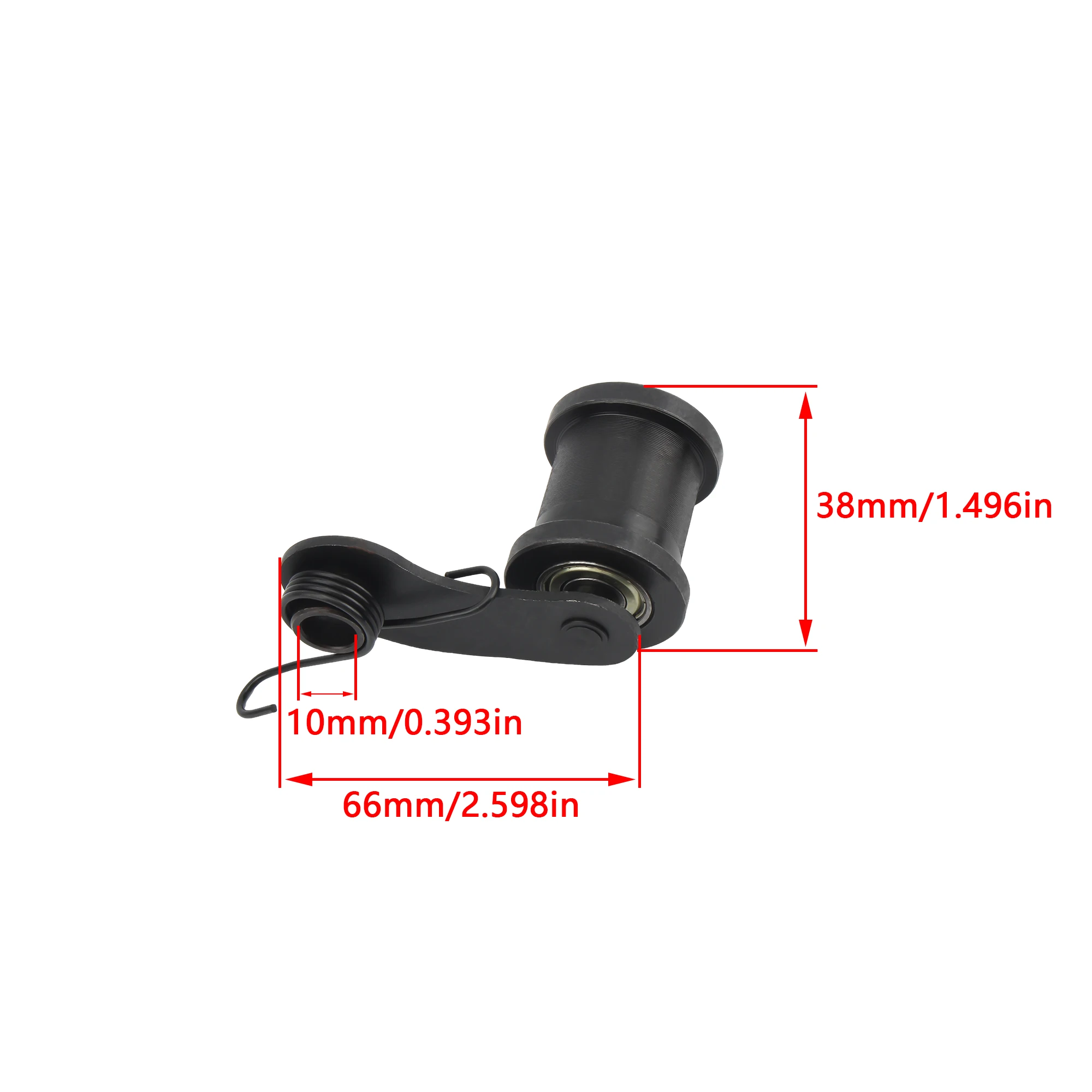 Motorrad-Kettenspanner mit Rolle 1-3/4 Zoll für Coleman Powersports – Image 6