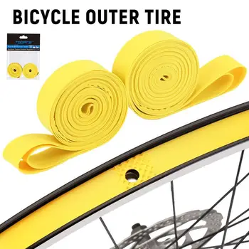 2 Paar 4 Stück Fahrradschlauch Premium PVC Felgenbänder Streifen MTB Mountainbike Rennrad Klappreifen Liner