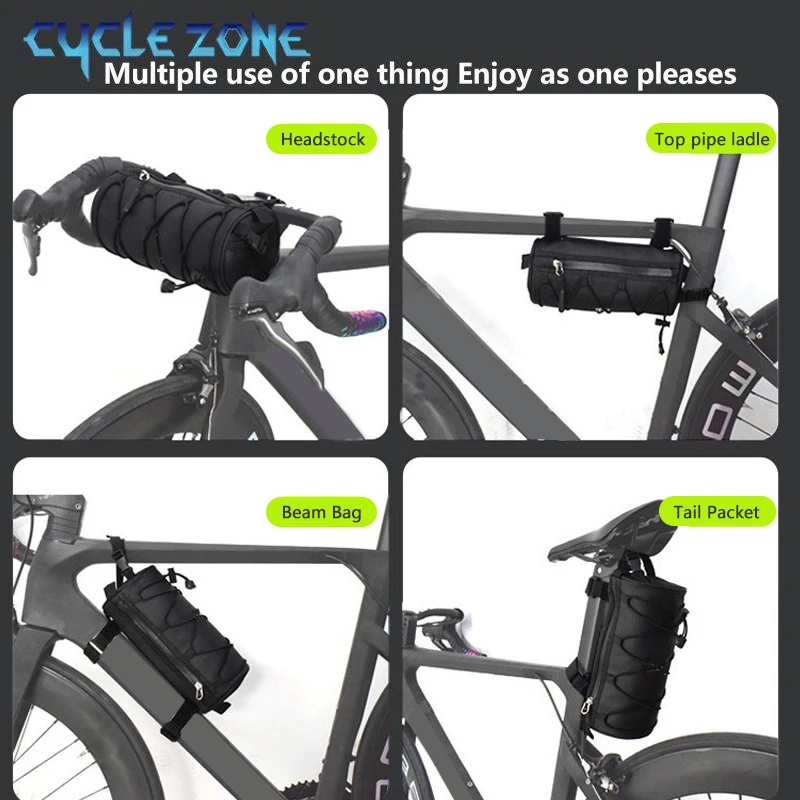 Fahrradlenkertasche, multifunktionale Fahrrad-Fronttasche – Bild 5
