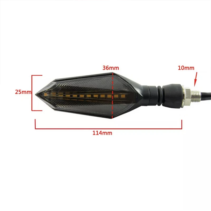 Motorrad LED Blinker Lichter Moto Rücklichter Anzeige Signal Lampe – Bild 5