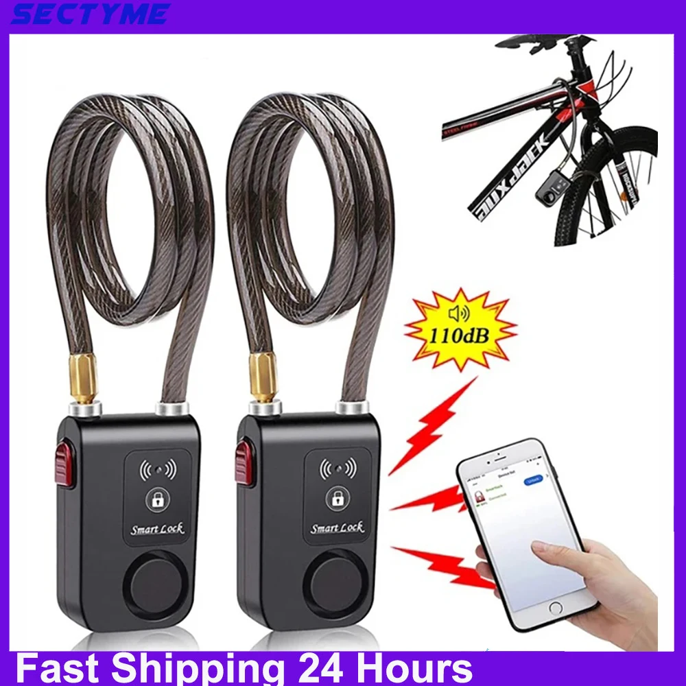 Bluetooth Fahrrad Motorrad Anti-Diebstahl-Schloss Alarm Wasserdicht Einbrecher Vibration Fahrrad Alarm Lock