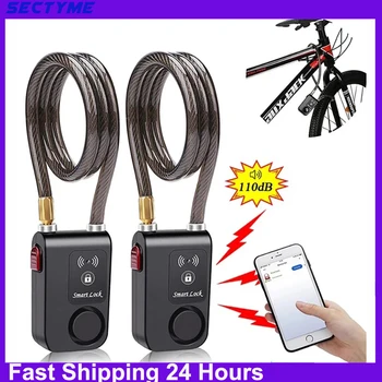 Bluetooth Fahrrad Motorrad Anti-Diebstahl-Schloss Alarm Wasserdicht Einbrecher Vibration Fahrrad Alarm Lock