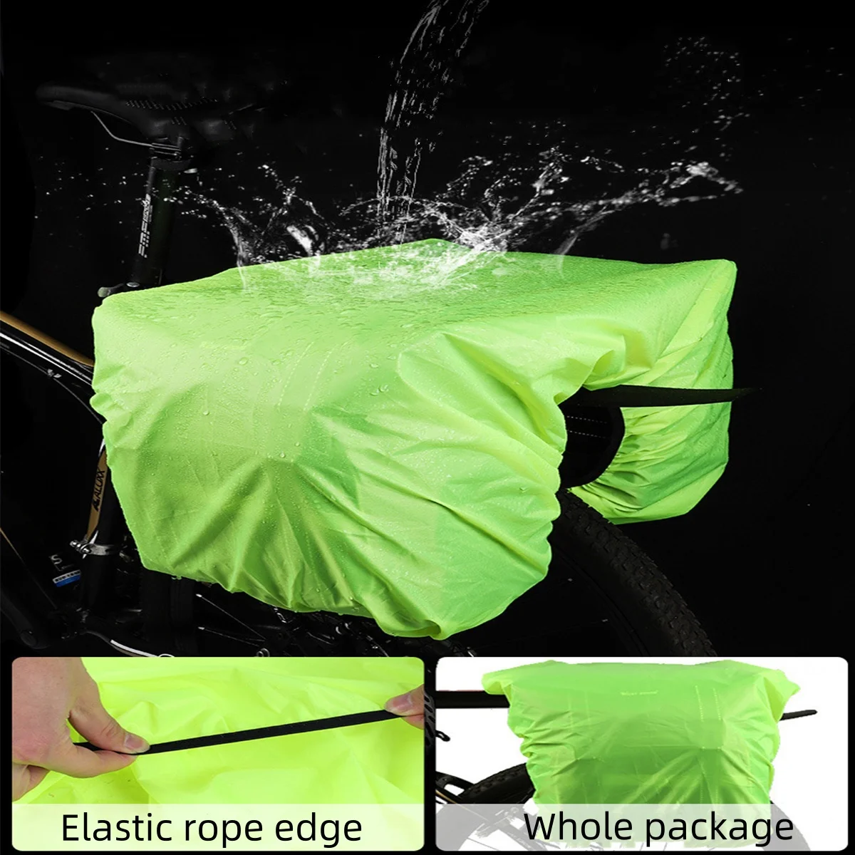 Motorrad-Fahrradtasche 2-in-1 Gepäcktasche für den Rücksitz – Bild 4