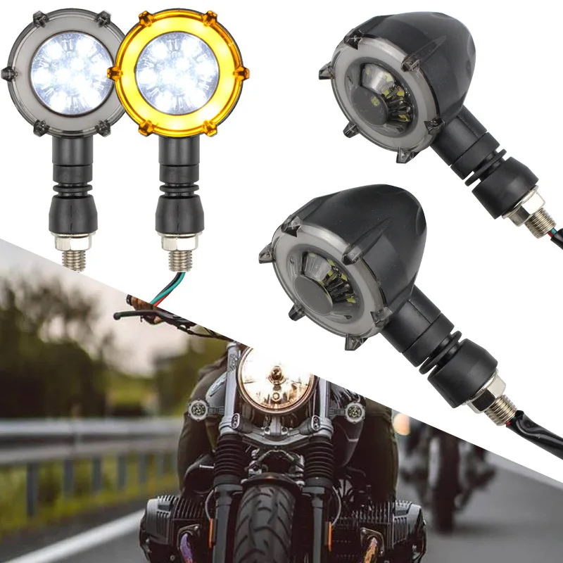 Motorrad LED-Blinker Bremslicht LED Bernsteinfarbenes (2 Stück) – Bild 6