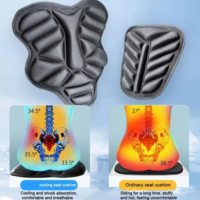 3D-Gel-Motorrad-Sitzkissen, atmungsaktiver Komfort-Sitzbezug – Image 4