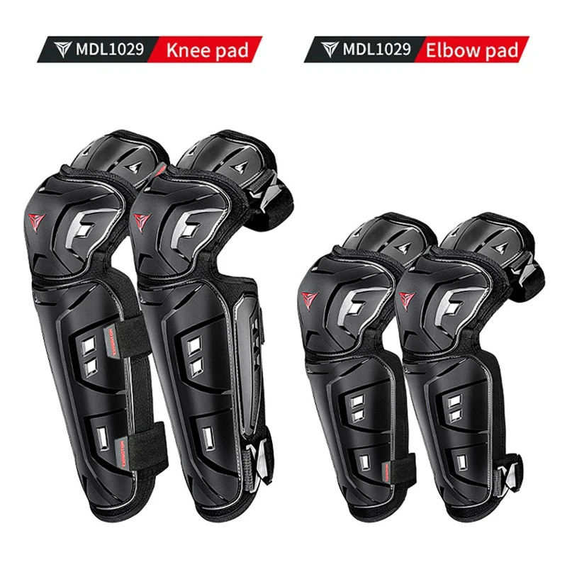 Ellbogenschutz Motorrad Knieschoner Set Motocross Knieschutz Schutzausrüstung Motocross