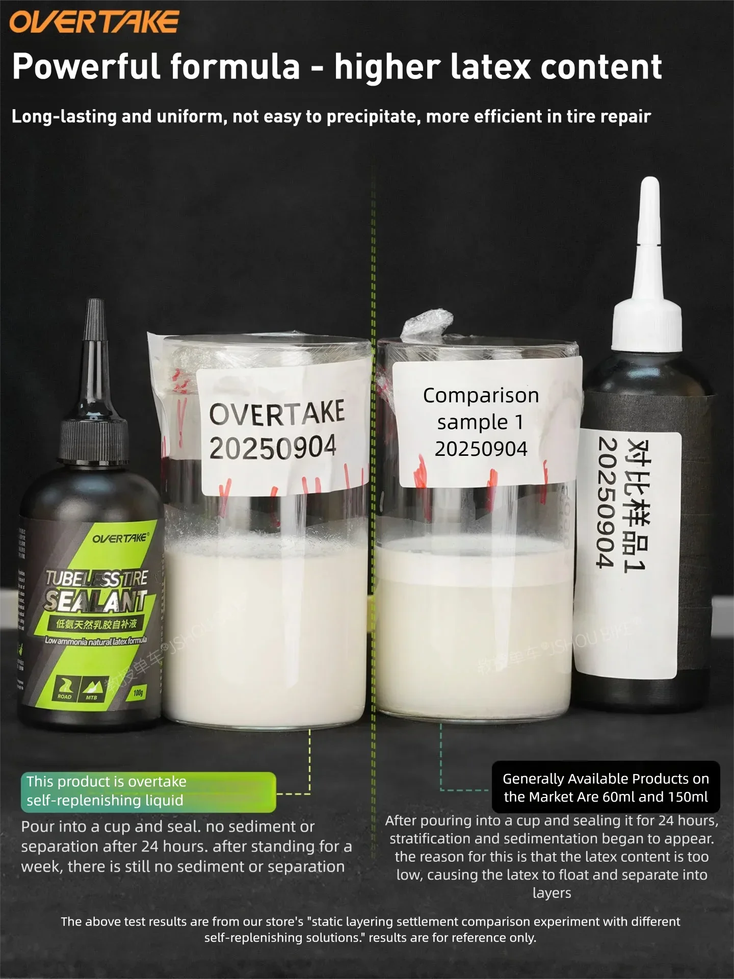 OVERTAKE Tubeless Fahrradreifen-Dichtmittel – Immagine 4
