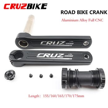 CRUZbike Rennrad Kurbelgarnitur 155/160/165/170/172,5/175 mm Kurbel 9/10/11/12 Gang Doppelkettenblatt