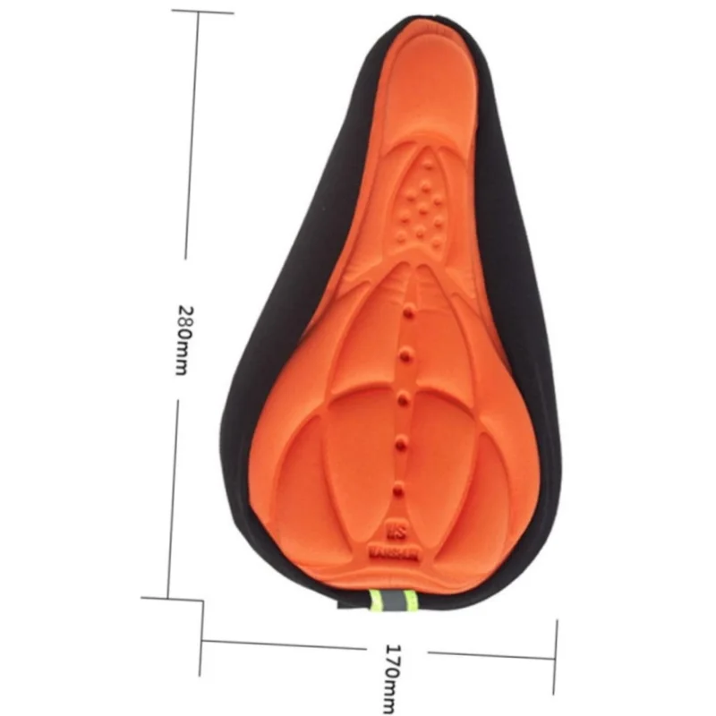 3D-Fahrradsitzkissenbezug, Sattelpolster für Radfahren, Gel-Sitzbezug – Immagine 5