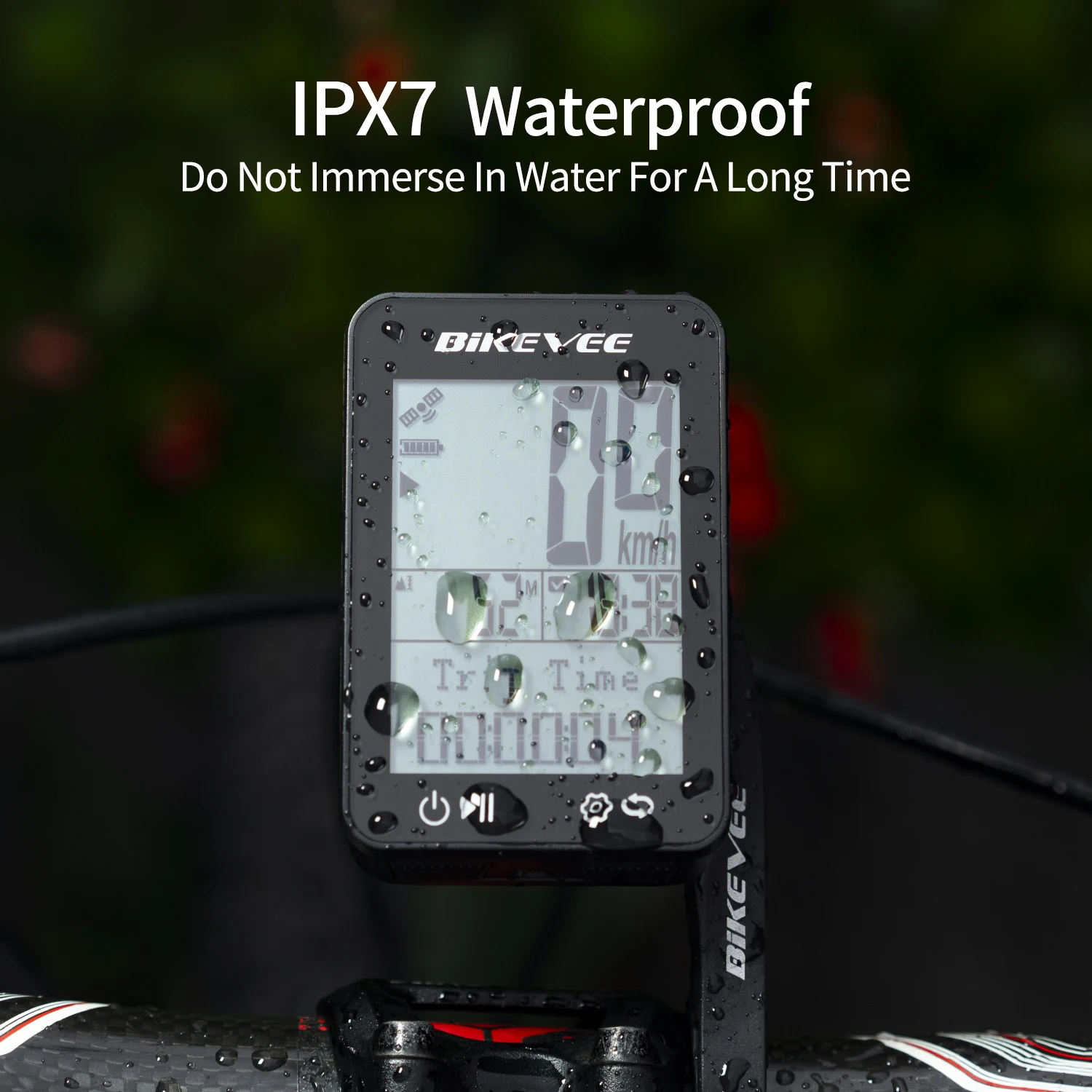 Fahrradcomputer Drahtloses Radfahren GPS-Tachometer Wasserdichtes – Image 5
