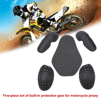 Motorrad Fahrrad Reiten Jacke Reiten Kleidung EVA Wärme-gepresst Schulter Pads Zurück Ellenbogen (5 Stück)
